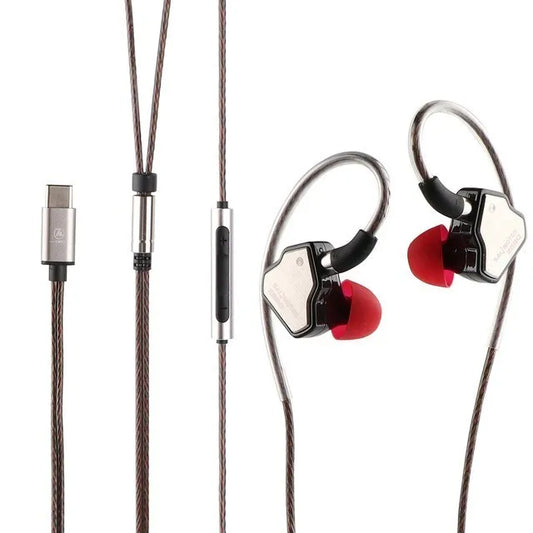 7Hz Salnotes Zero HiFi IEM | Auriculares In-Ear con Driver Dinámico 10mm, Diafragma Metálico, Cable OFC Desmontable, N52 Magnet