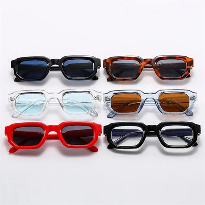 KLASSNUM Gafas de Sol Rectangulares Vintage | Retro Fashion UV400 Unisex Hombres y Mujeres