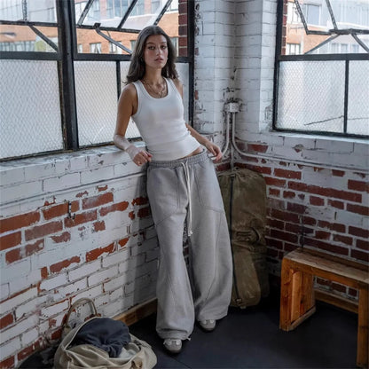 Pantalones Anchos Rectos Unisex | Estilo Hip-Hop Gótico Harajuku Retro Y2K Streetwear