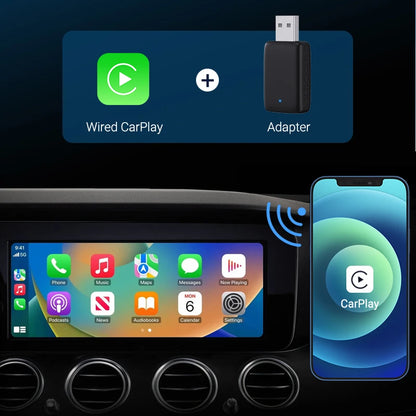 2025 Nuevo Adaptador 2 en 1 Smart Mini Box – CarPlay Inalámbrico y Android Auto, Conexión Automática WIFI + BT para Toyota, Volvo, Benz, MG, Kia, Mazda, Ford