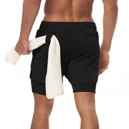 Shorts 2 en 1 para Hombre – Pantalones Deportivos de Doble Capa, Gym, Fitness, Running y Entrenamiento, Jogging Shorts Masculinos