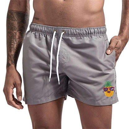 Bañador Hombre Piñas Verano | Shorts Playa Secado Rápido con Bolsillos y Forro – Swimwear Tropical