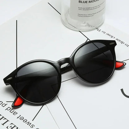 Gafas de Sol Redondas Polarizadas Unisex – Vintage Plásticas UV400 Antirreflejo para Conducir