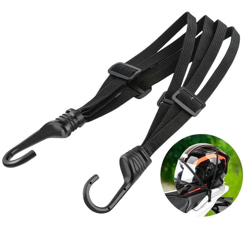 Correa Elástica para Casco de Moto | Cuerda Ajustable de Alta Resistencia para Casco y Equipaje | Accesorios Duraderos