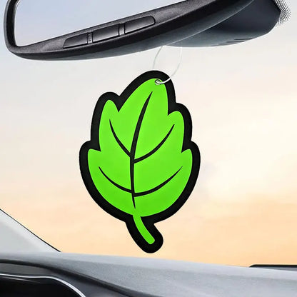 Ambientador de Coche Colgante en Forma de Hoja – 3 a 60 Piezas Aroma Natural Vainilla Perfume Interior Auto