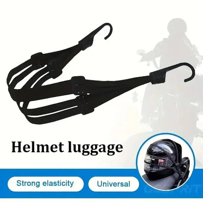 Correa Elástica para Casco de Moto | Cuerda Ajustable de Alta Resistencia para Casco y Equipaje | Accesorios Duraderos
