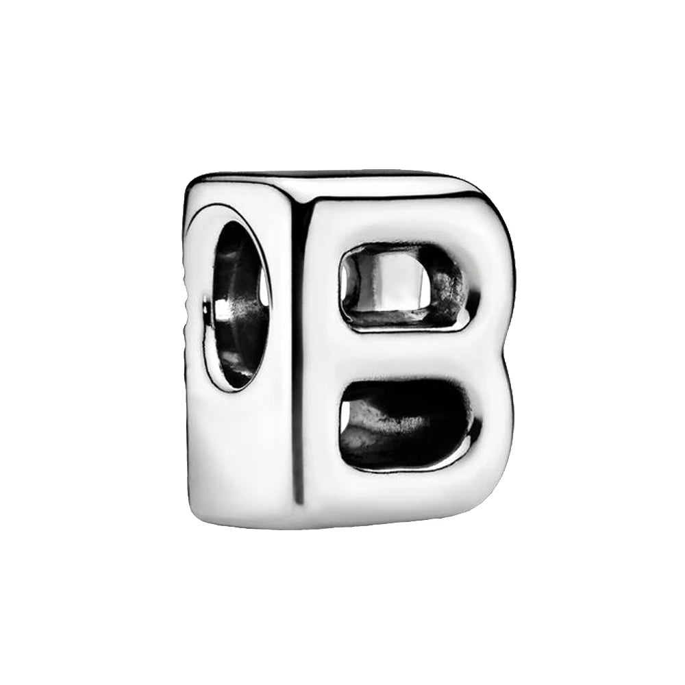 Beads Letras A-Z en Plata – Abalorios de Colores para Pulseras Originales DIY