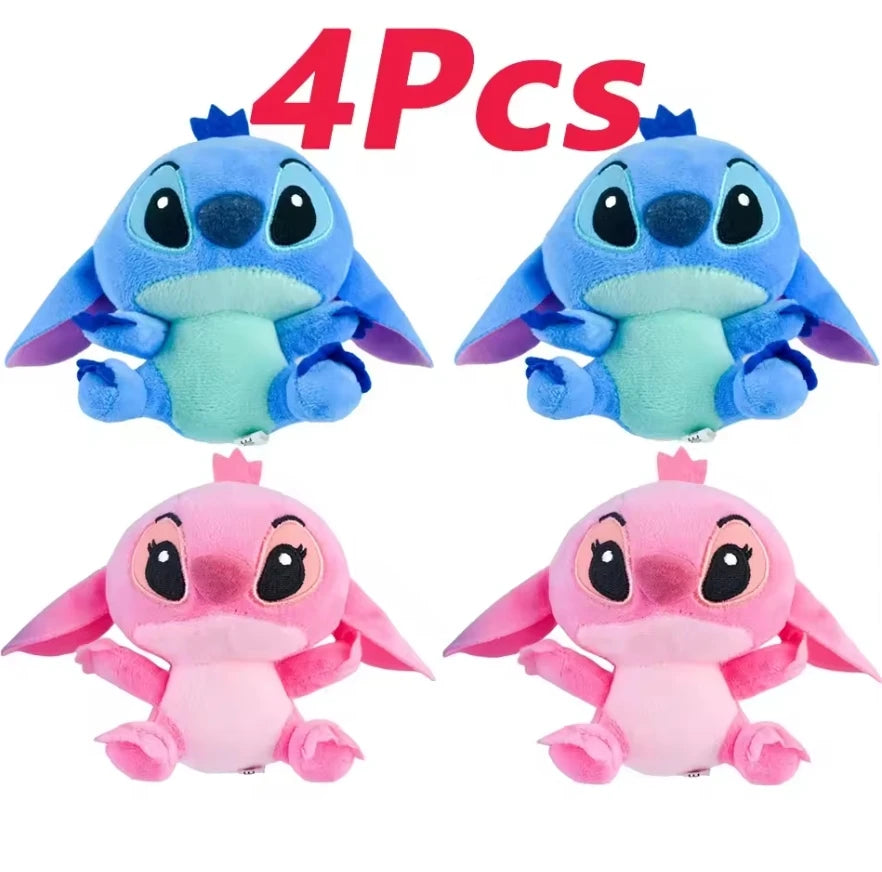 Peluche Stitch Disney 4/8 Pulgadas – Muñeco de Peluche Azul/Rosa | Juguete Anime Lilo & Stitch Regalo para Niños
