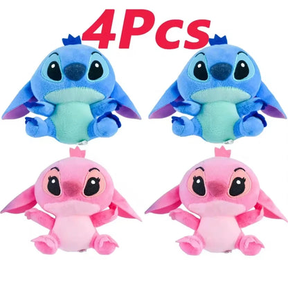 Peluche Stitch Disney 4/8 Pulgadas – Muñeco de Peluche Azul/Rosa | Juguete Anime Lilo & Stitch Regalo para Niños
