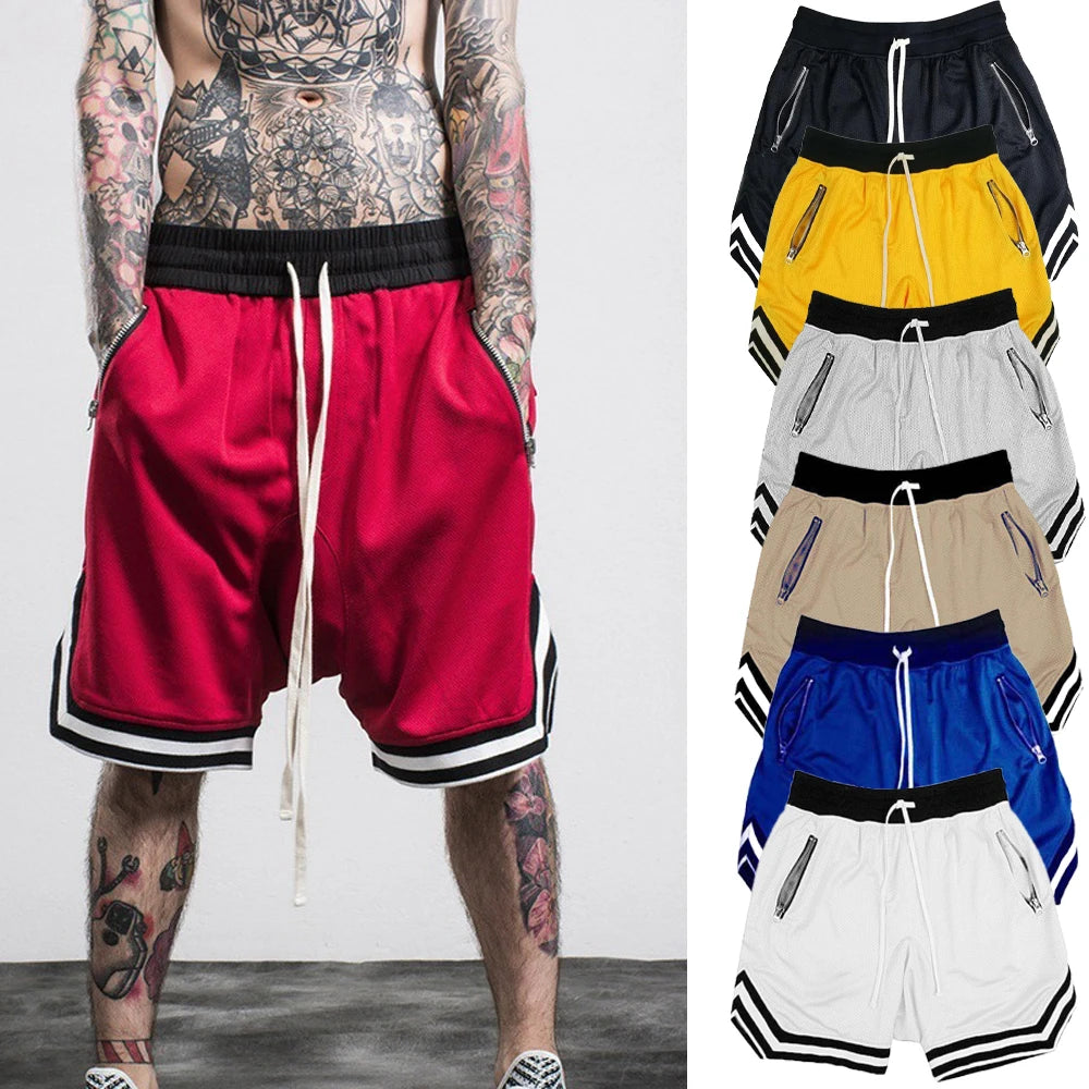 Shorts Deportivos de Baloncesto para Hombre – Malla, Secado Rápido, Gym, Verano, Fitness, Jogger Casual, Transpirables