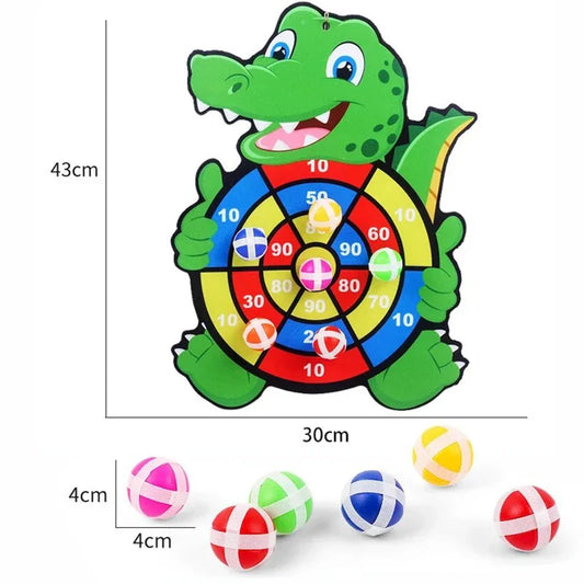 Juego Educativo Dardo Infantil con Pelotas Adhesivas – Tablero Montessori para Niños 3 a 7 Años