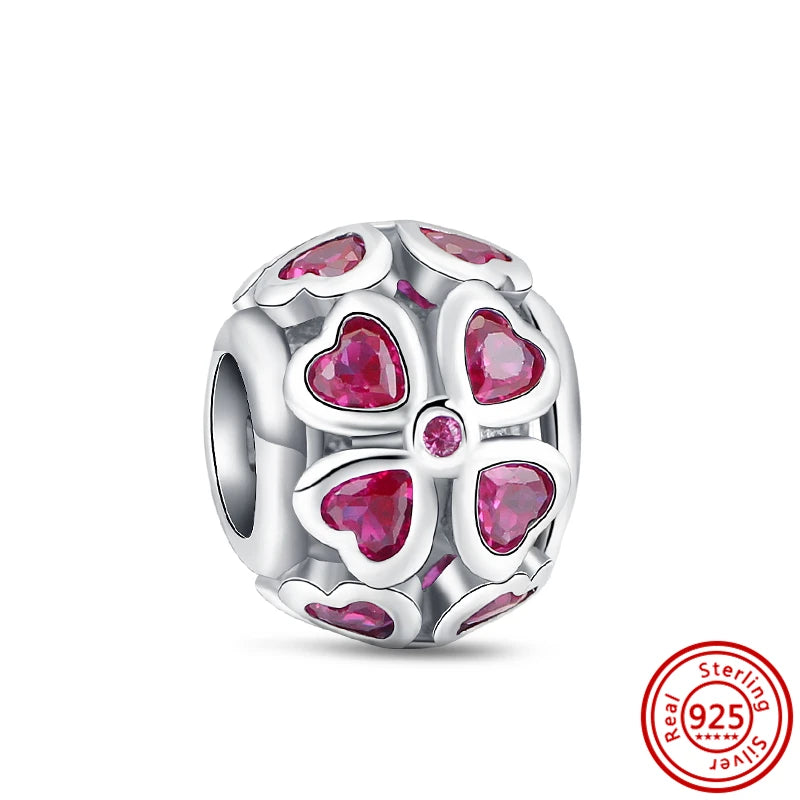 Charm perrito y huesito de plata 925 – Abalorio estilo sorpresa para pulsera tipo Pandora, joyería DIY romántica