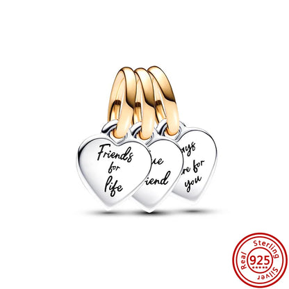 Charm sorpresa de plata 925 estilo estrella y corazón – Bolsa sorpresa random para pulsera DIY mujer