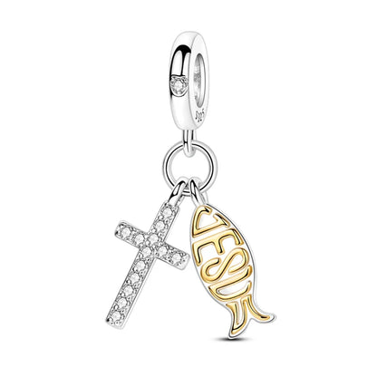 Charm de Plata S925 Hamster, Terrier y Princesa – Abalorios Brillantes para Pulseras Originales 3mm