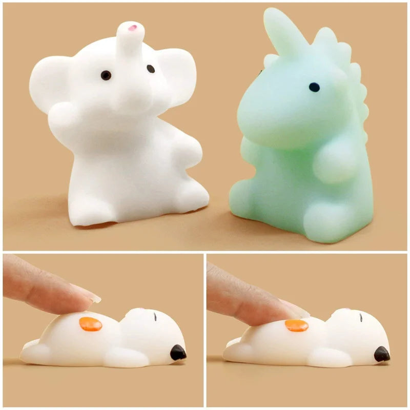 50-5PCS Mochi Squishies Kawaii – Juguetes Antiestrés para Niños, Pelotas Suaves Squeeze, Regalos de Fiesta y Cumpleaños