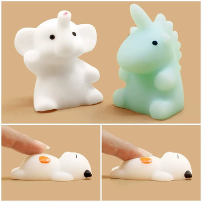 50-5PCS Mochi Squishies Kawaii – Juguetes Antiestrés para Niños, Pelotas Suaves Squeeze, Regalos de Fiesta y Cumpleaños