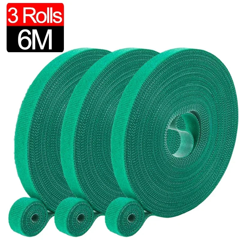Cinta de Nylon Ajustable para Plantas 2M | Soporte Reutilizable de Jardín, Atado y Fijación