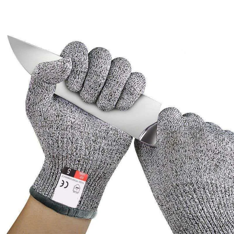 Guantes de Cocina Anticorte Nivel 5 – Guantes de Seguridad HPPE Resistentes a Cortes y Arañazos para Vidrio, Jardinería y Uso Doméstico