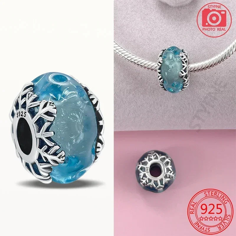 Cuenta Murano en Plata 925 | Beads de Vidrio de Colores para Pulsera Pandora Original