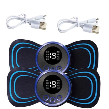 Masajeador Eléctrico Portátil de Cuello y Hombros | EMS Mini Recargable con Pulso Terapéutico para Dolor Cervical