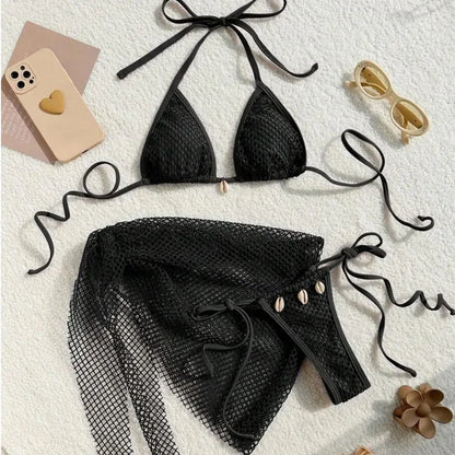 Bikini Mujer 2025 | 3 Piezas Sexy Brasileño Playa y Piscina