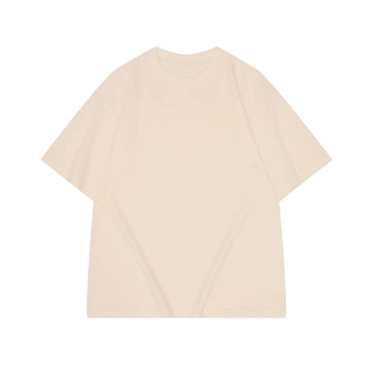 Camiseta Hombre 2025 | Oversize Algodón Pesado Manga Corta para Verano
