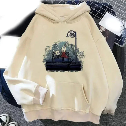 Hoodie Hollow Knight 2025 – Sudadera Ulzzang Corea Estilo Grunge Y2K Unisex con Estampado Streetwear