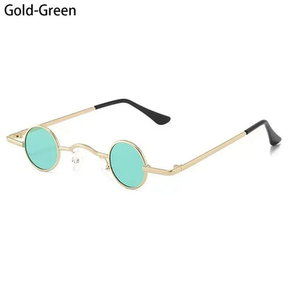 Gafas de Sol Redondas Punk Unisex | Montura Metálica Hip Hop Colores Moda UV400