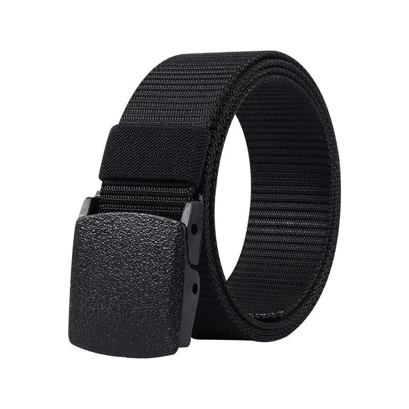 Cinturón Unisex de Moda para Hombre | Cinturón Ajustable 120cm con Hebilla Plástica | Cinturón Táctico para Pantalones, Viajes y Outdoor