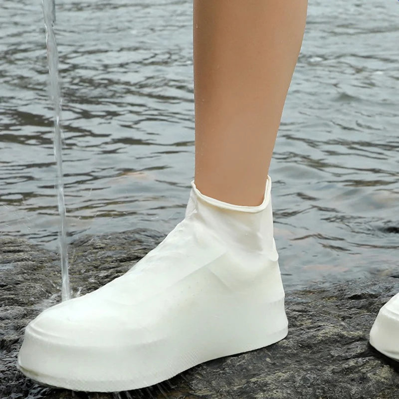 Cubrezapatos de Látex Impermeables | Fundas Reutilizables Antideslizantes para Lluvia y Nieve | 1 Par