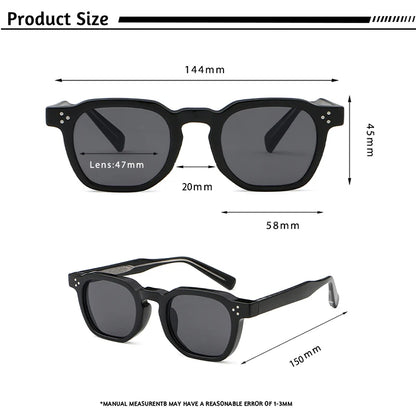 Gafas de Sol Retro Punk Unisex | Marco Cuadrado Pequeño Diseño Personalizado UV400