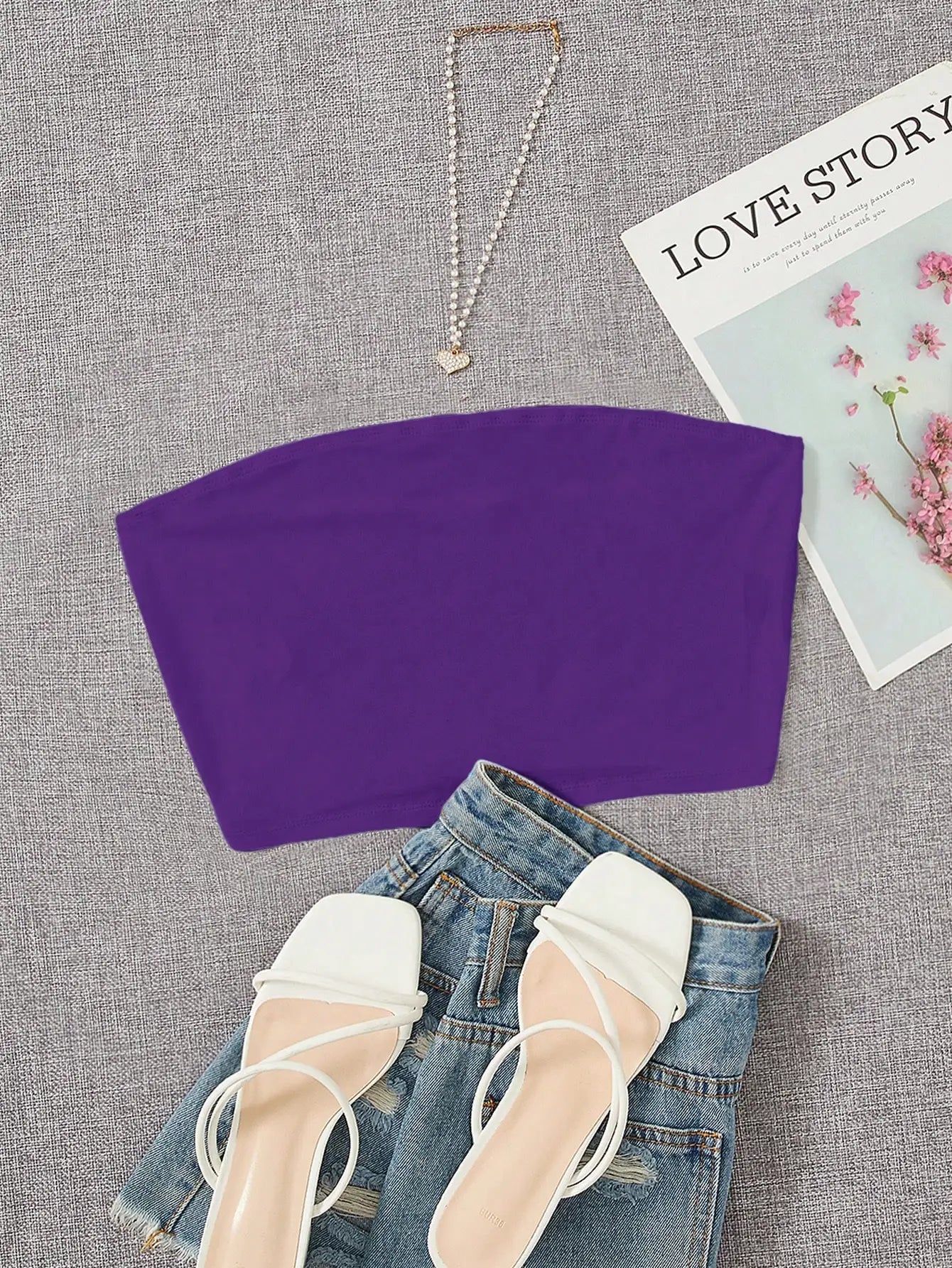 Top Interior Plus Size Mujer | Sujetador Seamless de Seda Fría sin Tirantes con Efecto Push Up