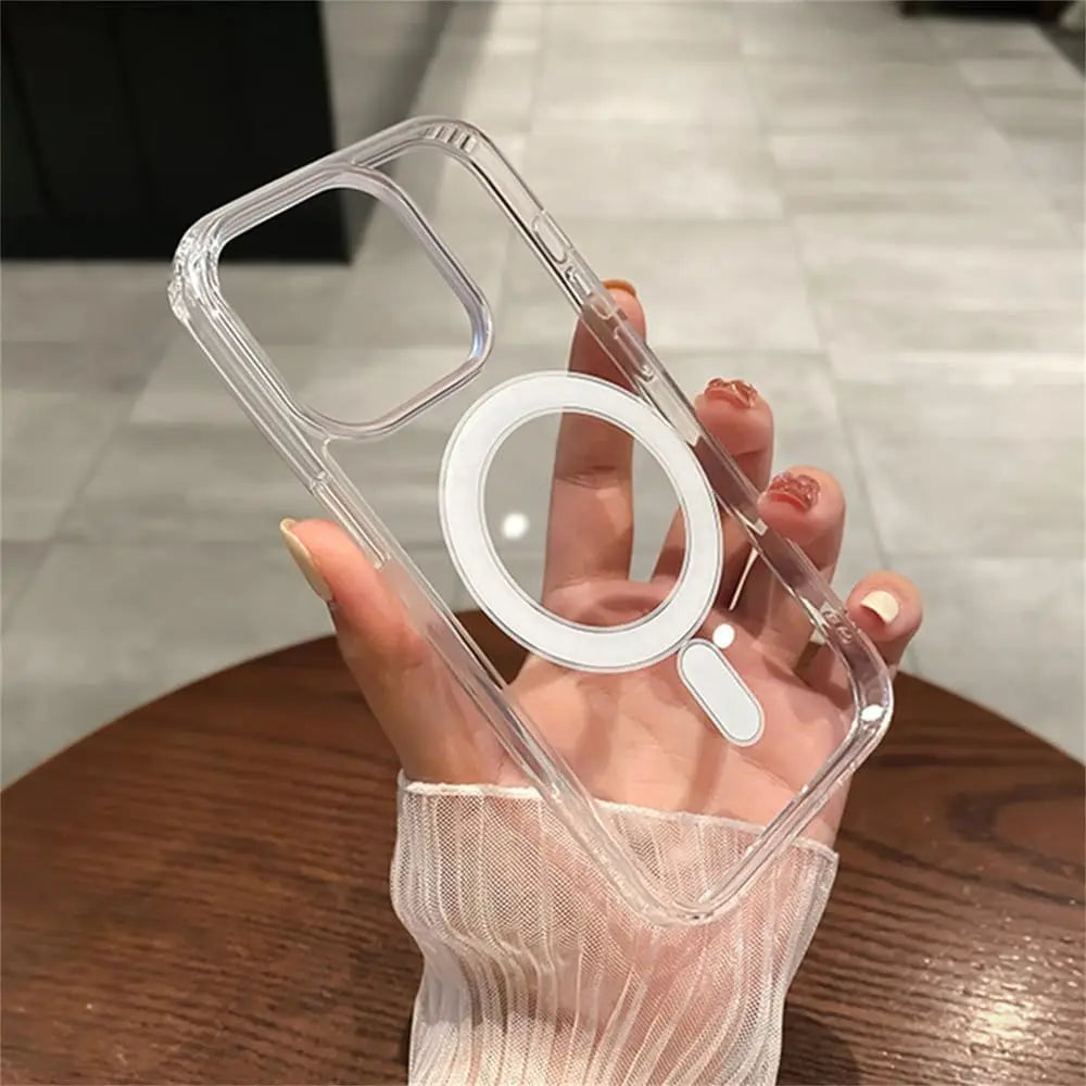 Funda Magnética Transparente para iPhone | Compatible con MagSafe