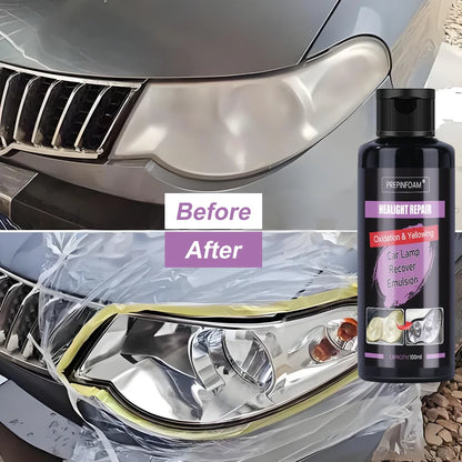 Kit de Restauración de Faros para Coche – Pulido y Reparación, Eliminación de Oxidación y Arañazos, Agente Renovador P8