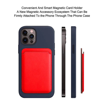 Leather Wallet Case para iPhone 15 Pro Max | Funda de Piel con MagSafe y Tarjetero Compatible con iPhone 14/13/12