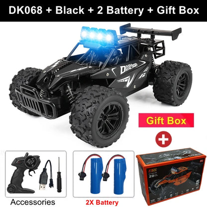 Coche RC Drift 1:16 Todoterreno – Control Remoto 2.4G Alta Velocidad con Luces LED Juguete para Niños