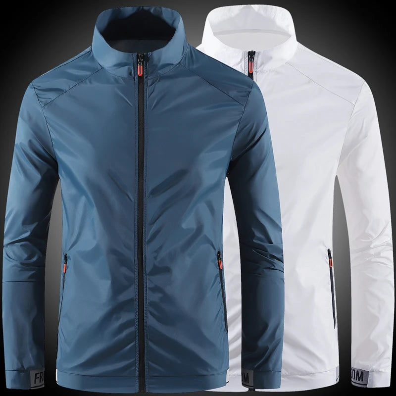 Chaqueta Ultrafina de Verano para Hombre – Ropa de Protección Solar Transpirable en Seda Helada, Resistente a Rayos UV, Estilo Casual y a la Moda