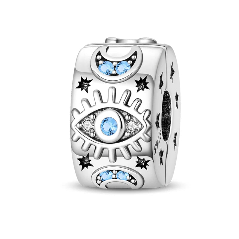 Charm de Plata 925 Araña, Mariposa y Zirconia – Abalorios Brillantes para Pulseras Originales 3mm