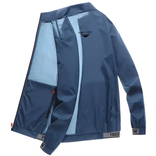 Chaqueta Ultrafina de Verano para Hombre – Ropa de Protección Solar Transpirable en Seda Helada, Resistente a Rayos UV, Estilo Casual y a la Moda