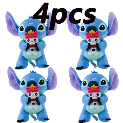 Peluche Stitch Disney 4/8 Pulgadas – Muñeco de Peluche Azul/Rosa | Juguete Anime Lilo & Stitch Regalo para Niños