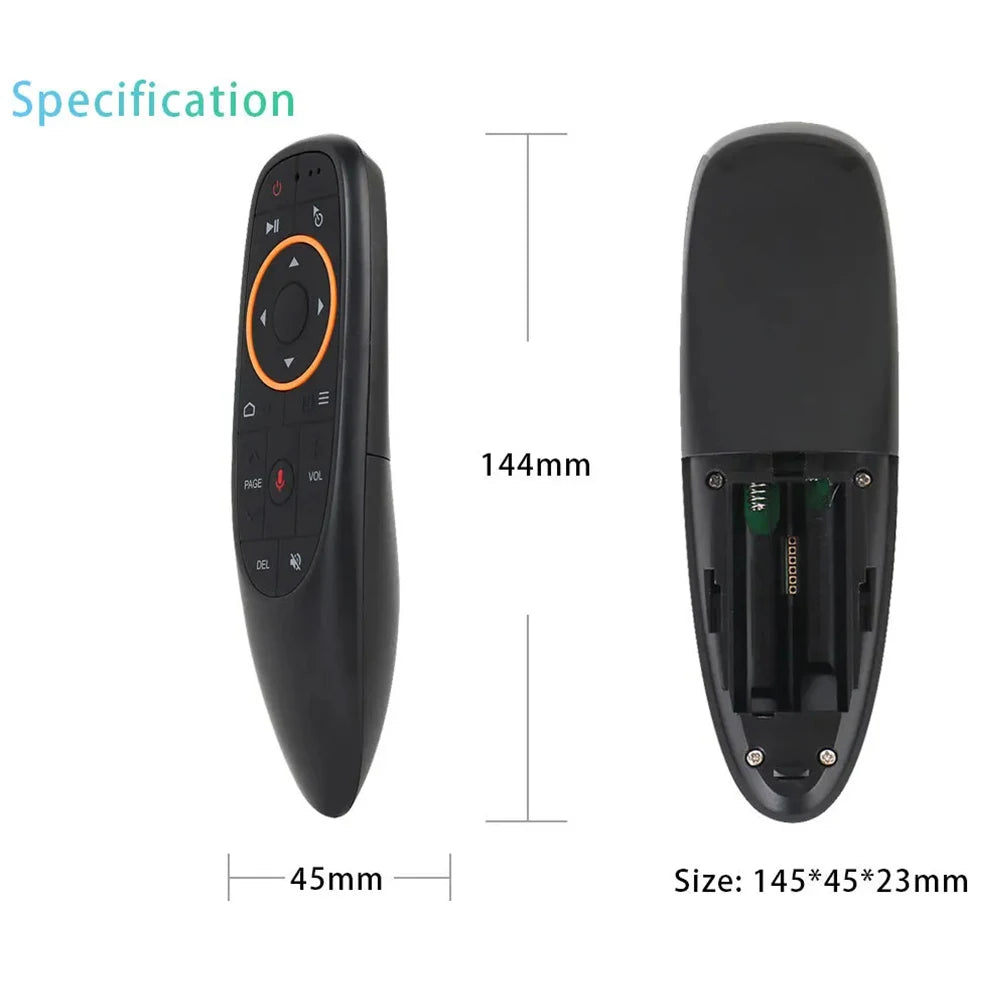 Voice Remote Control G10S Air Mouse 2.4G Wireless Gyroscope IR Learning for H96 MAX X88 PRO Android TV Box HK1