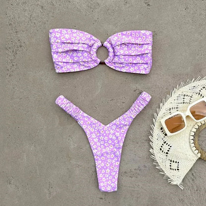 Micro Bikini Push Up Mujer 2025 | Brasileño Tanga Estampado Sexy