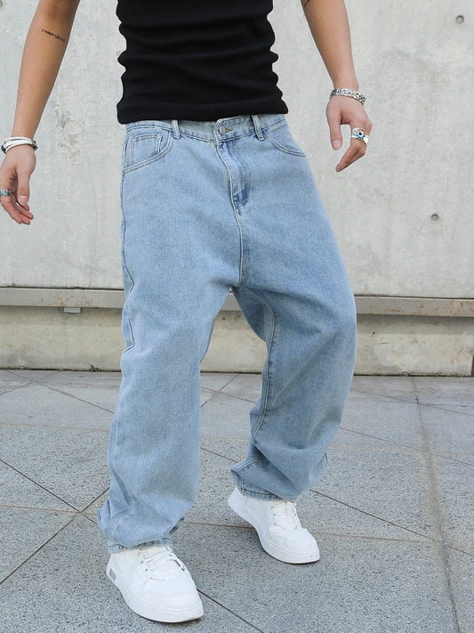 Jeans Baggy Hombre | Primavera y Otoño | Oversize Rectos Denim Casual Streetwear Y2K Pierna Ancha