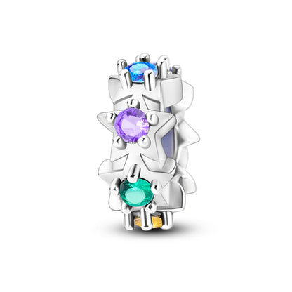 Charm de Plata 925 Araña, Mariposa y Zirconia – Abalorios Brillantes para Pulseras Originales 3mm