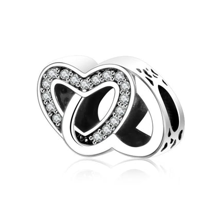 Charm Plata 925 Árbol de la Familia, Pluma, Copo de Nieve y Niño | Dijes Colgantes Compatibles con Pulseras Pandora