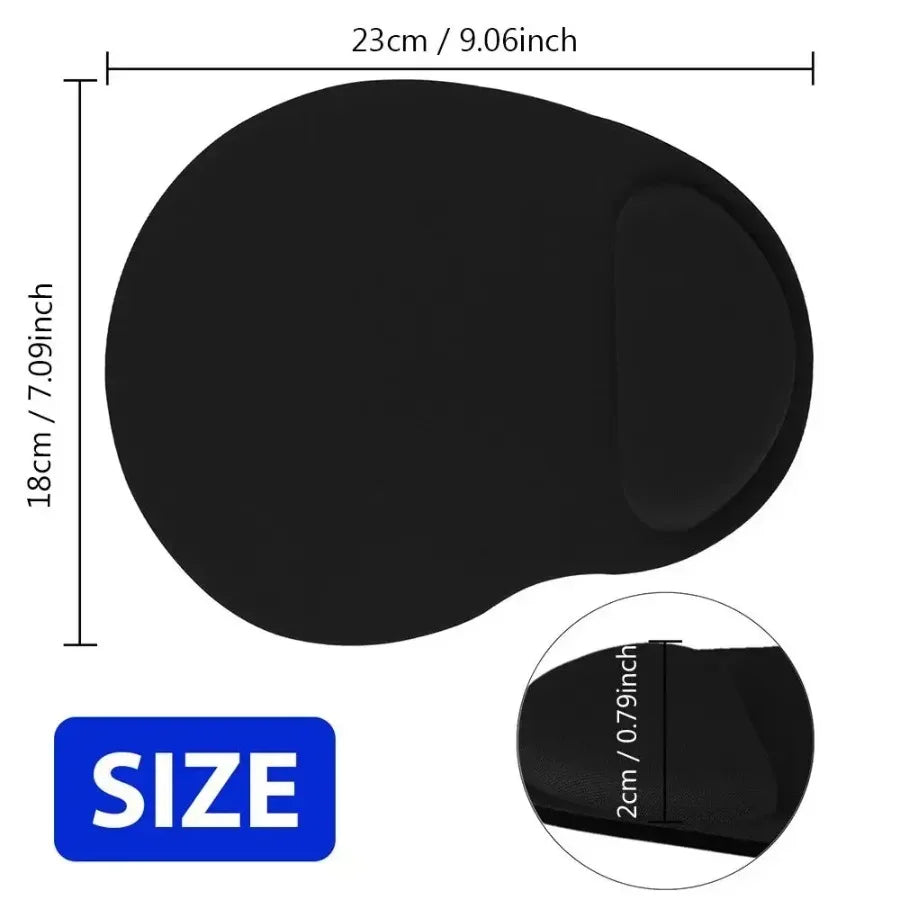 Alfombrilla de Ratón con Reposamuñecas – Pad de Escritorio Ergonómico con Espuma Viscoelástica Suave y Ultraligera para Oficina
