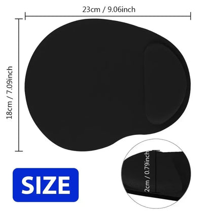 Alfombrilla de Ratón con Reposamuñecas – Pad de Escritorio Ergonómico con Espuma Viscoelástica Suave y Ultraligera para Oficina