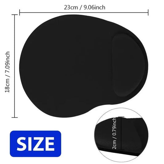 Alfombrilla de Ratón con Reposamuñecas – Pad de Escritorio Ergonómico con Espuma Viscoelástica Suave y Ultraligera para Oficina