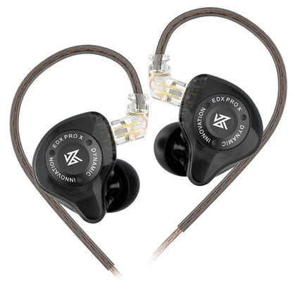 KZ EDX PRO X Auriculares In-Ear HIFI – Graves Potentes, Cancelación de Ruido, Cable Desmontable 3.5mm