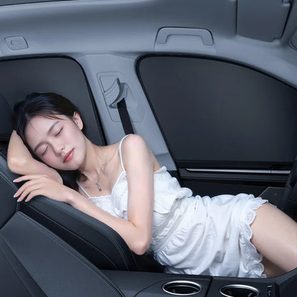 Cortina de Auto Magnética de Doble Cara – Parasol Opaque con Fuerte Succión para Protección Solar de Verano